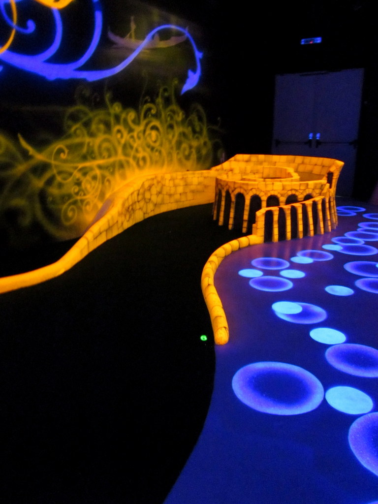 glow miniature golf