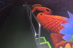 Blacklight mini golf in Haifa