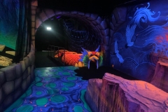 Blacklight mini golf in Haifa